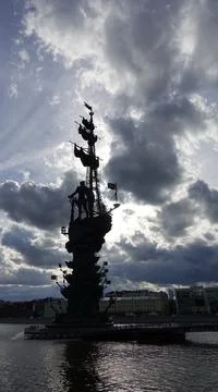 Monument in the setting sun Stock Photos
