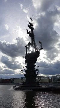 Monument in the setting sun Stock Photos