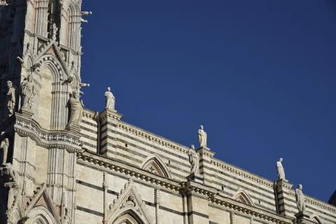 Monument in Siena 스톡 사진