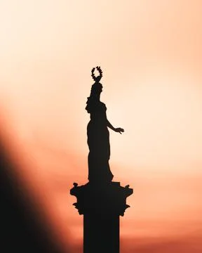 Monument silhouette Stock Photos