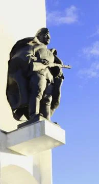The monument to the soldier Stock Photos