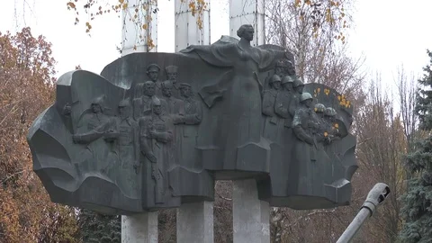Monument to the soldiers 3 库存影片 82701321