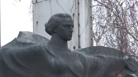 Monument to the soldiers 6 库存影片 82701344