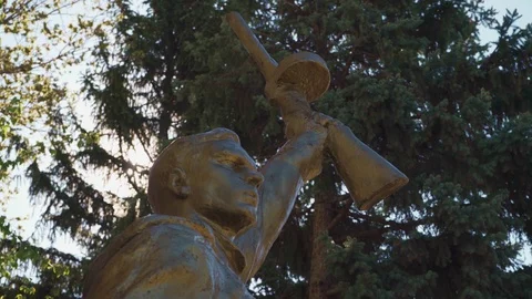Monument to the soldiers liberators during the Second World War Stock Footage 107540392