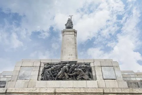 Monument to the Soviet Army Sofia, Bulgaria. Stock Photos