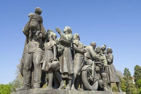 Monument to the Soviet Army in Sofia, Bulgaria Stock Photos