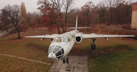 Monument - Soviet bomber Tu-16 03 Stock Footage 170523047