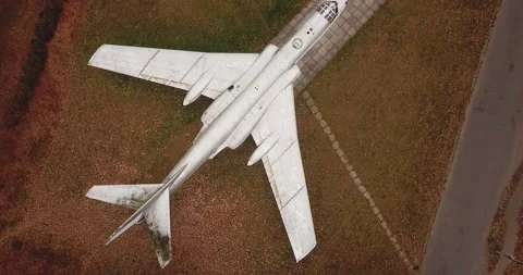 Monument - Soviet bomber Tu-16 05 Stock Footage 170523068