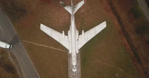 Monument - Soviet bomber Tu-16 02 Video stock 170523257