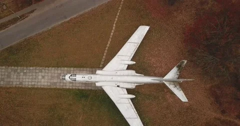 Monument - Soviet bomber Tu-16 01 Video stock 170523350