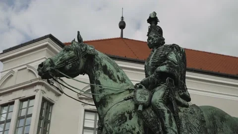 Monument on the street of Budapest, Budapest Architecture Stock Footage 197328053