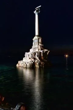 Monument to sunken ships Stock Photos