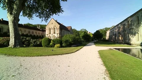 Monument surrounded by garden Stock Footage 77268166