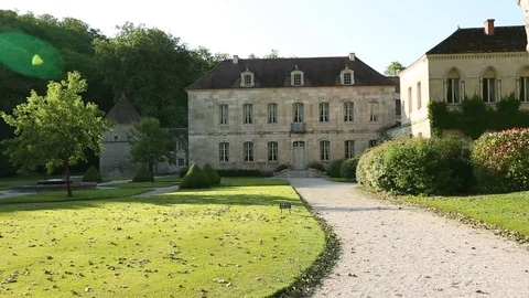 Monument surrounded by garden Stock Footage 77268193