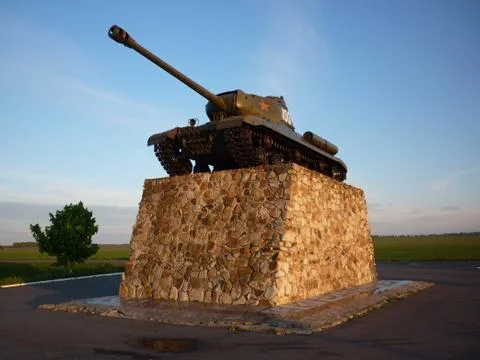 Monument "Tank ИС-2" Foto stock
