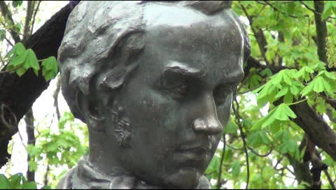 Monument to Taras Shevchenko 스톡 동영상 23225242