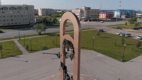 Monument to Three Generations Part 1 Stock Footage 94214174