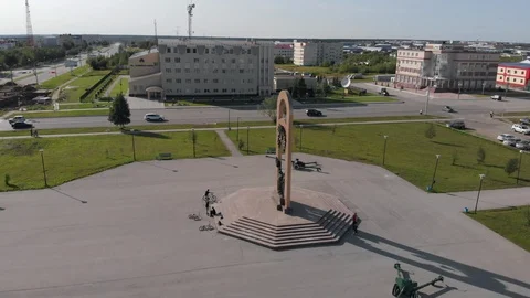 Monument to Three Generations Part 3 Stock Footage 94215360