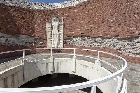 The monument of the three generations Stock Photos