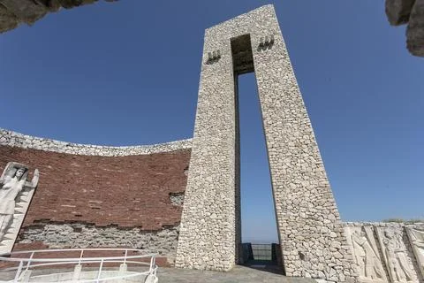 The monument of the three generations Stock Photos