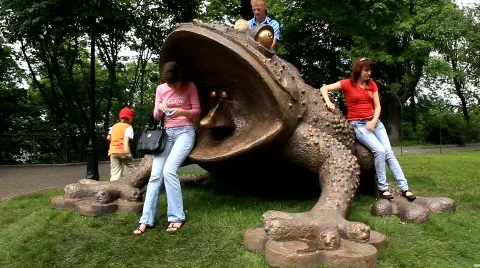 Monument of toad Stock Footage 741227