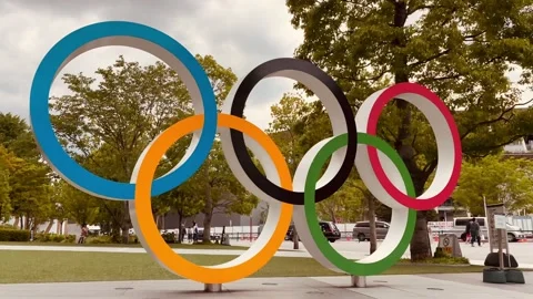 Monument of Tokyo Olympics 2020 Stock Footage 187140630