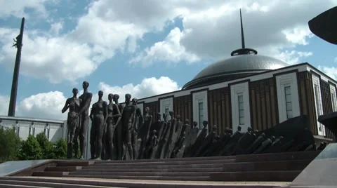 Monument Tragedy Of The People 2 Stock Footage 7130264