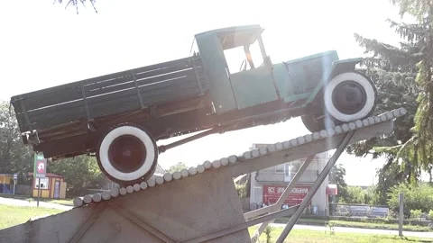 Monument truck Stock Footage 163285176