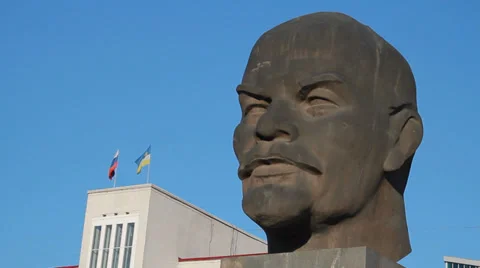 Monument to Ulan-Ude Stock Footage 32345993