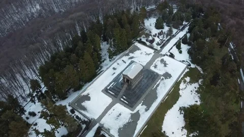 Monument to the unknown hero Stock Footage 258849764