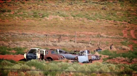 Monument Valley-77 natives Stock Footage 768680