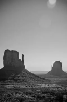 Monument Valley BW Stock Photos