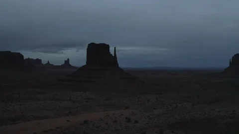 Monument Valley Cloudy Stock Footage 107271849