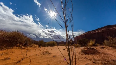 Monument Valley desert Time Lapse 4k Stockbeeldmateriaal 89566099