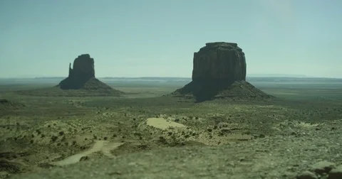Monument Valley Distance Stock Footage 74244638