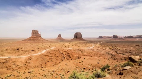 Monument Valley Dust Storm Stock Footage 87249902