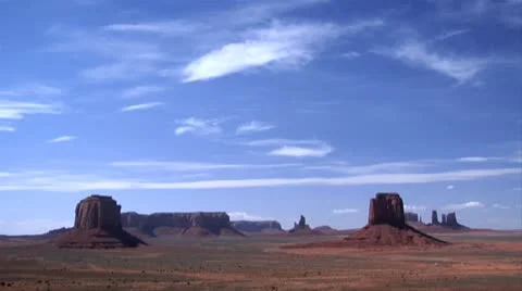Monument Valley Extreme Wide Cloud Timelapse 動画素材 10896245