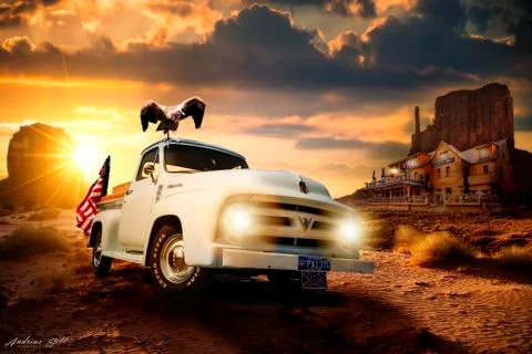 Monument Valley Stock Illustration