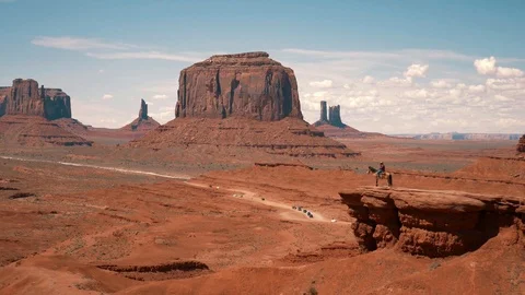 Monument Valley, John Ford Point - Western Shot Stock Footage