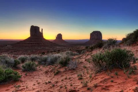 Monument valley landscape Stock Photos