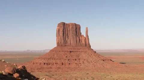 Monument Valley Mesa Shadows Time Lapse - Pretty - Clip Stock Footage 886592