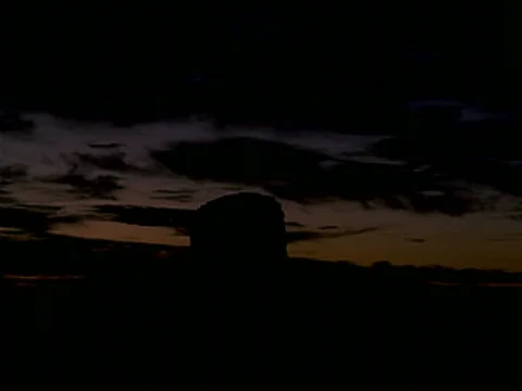Monument Valley Mesa Sunrise Clouds 320x240 Stock Footage 537865