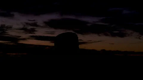 Monument Valley Mesa Sunrise Clouds 480x270 Video stock 537876