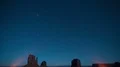 Monument Valley Orionids Meteor Shower & Milky Way Galaxy Time Lapse 4k or 4k+ Resolution