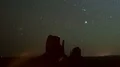 Monument Valley Orionids Meteor Shower & Milky Way Galaxy Time Lapse 4k or 4k+ Resolution