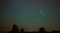 Monument Valley Orionids Meteor Shower and Milky Way Time Lapse 4k or 4k+ Resolution