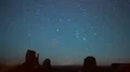 Monument Valley Orionids Meteor Shower and Milky Way 4k or 4k+ Resolution