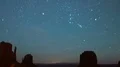 Monument Valley Orionids Meteor Shower and Milky Way 4k or 4k+ Resolution