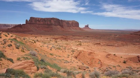 Monument Valley Pan Right POV cam Stockbeeldmateriaal 106963164