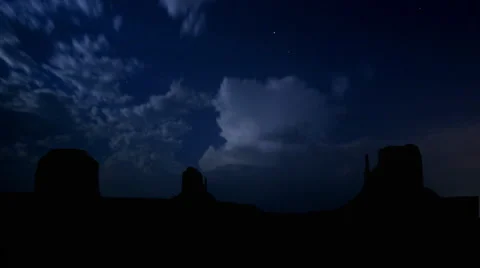 Monument valley storm Stock Footage 932264